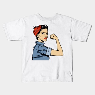 Strong Woman Kids T-Shirt